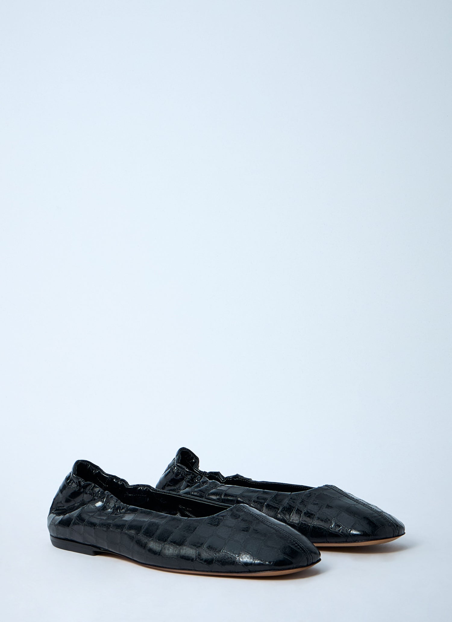 Dries Van Noten Women Croc-Embossed Ballerina Flats by Luosophy