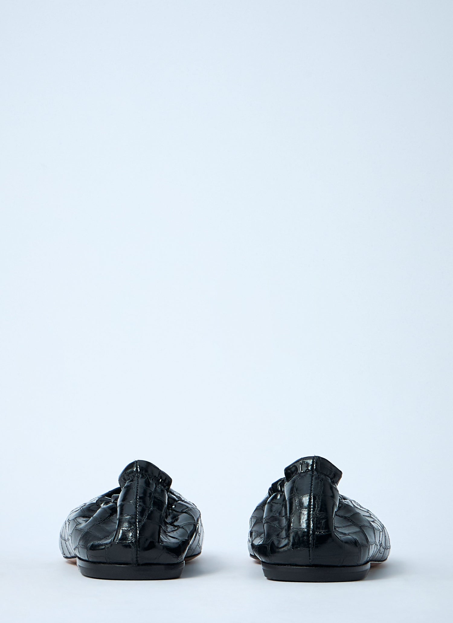 Dries Van Noten Women Croc-Embossed Ballerina Flats by Luosophy