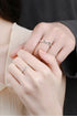 Minimalist 925 Sterling Silver Rhodium-Plated Ring by Sparkala