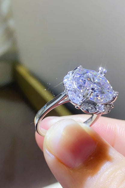 5 Carat Brilliant Round Cut Sparkala™ Platinum Over Pure Sterling Silver Ring by Sparkala