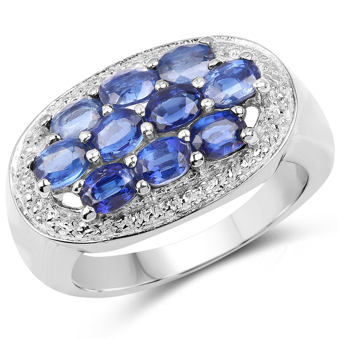2.20 Carat Genuine Kyanite .925 Sterling Silver Ring by Bids.com