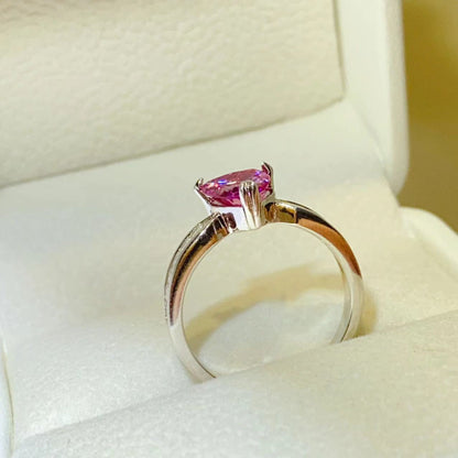 1 Carat Pink Sparkala™ Pure Sterling Silver Ring by Sparkala