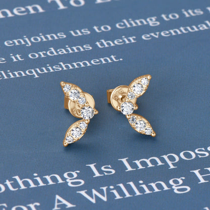 Sparkala™ Platinum-Plated Pure Sterling Silver Stud Earrings by Sparkala