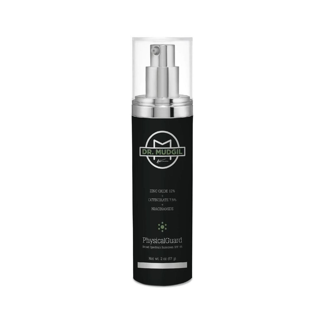 Wholly Kaw Dr. Mudgil PhysicalGuard with Zinc Oxide 12.0% Octinoxate 7.5% Medical Grade Dermatologist Approved SPF 45 SunScreen 57g by Pasteur Pharmacy