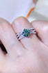 1 Carat Sparkala™ Contrast Platinum Over Pure Sterling Silver Ring by Sparkala