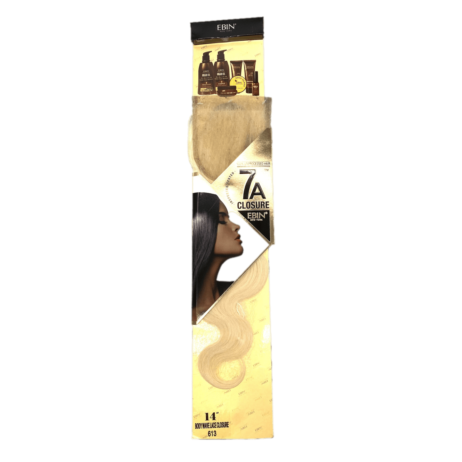 EBIN New York 4x4 Closure Body Wave 14&