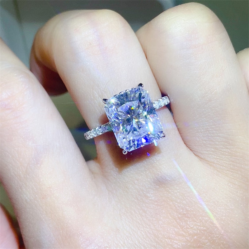 5 Carat Radiant Cut Sparkala™ 925 Sterling Silver Ring by Sparkala