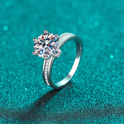 3 Carat Brilliant Round Cut Sparkala™ Pure Sterling Silver Ring by Sparkala