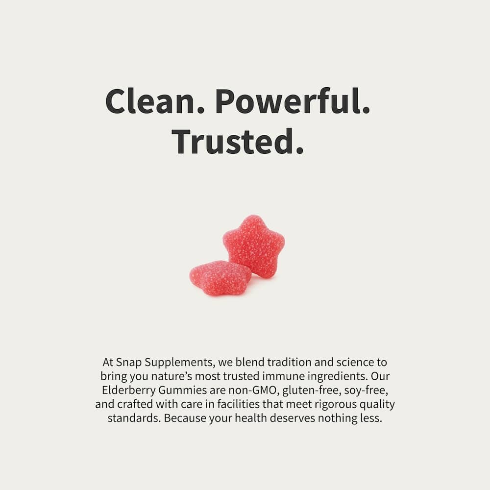 Elderberry Gummies Immune Booster by Snap Supplements