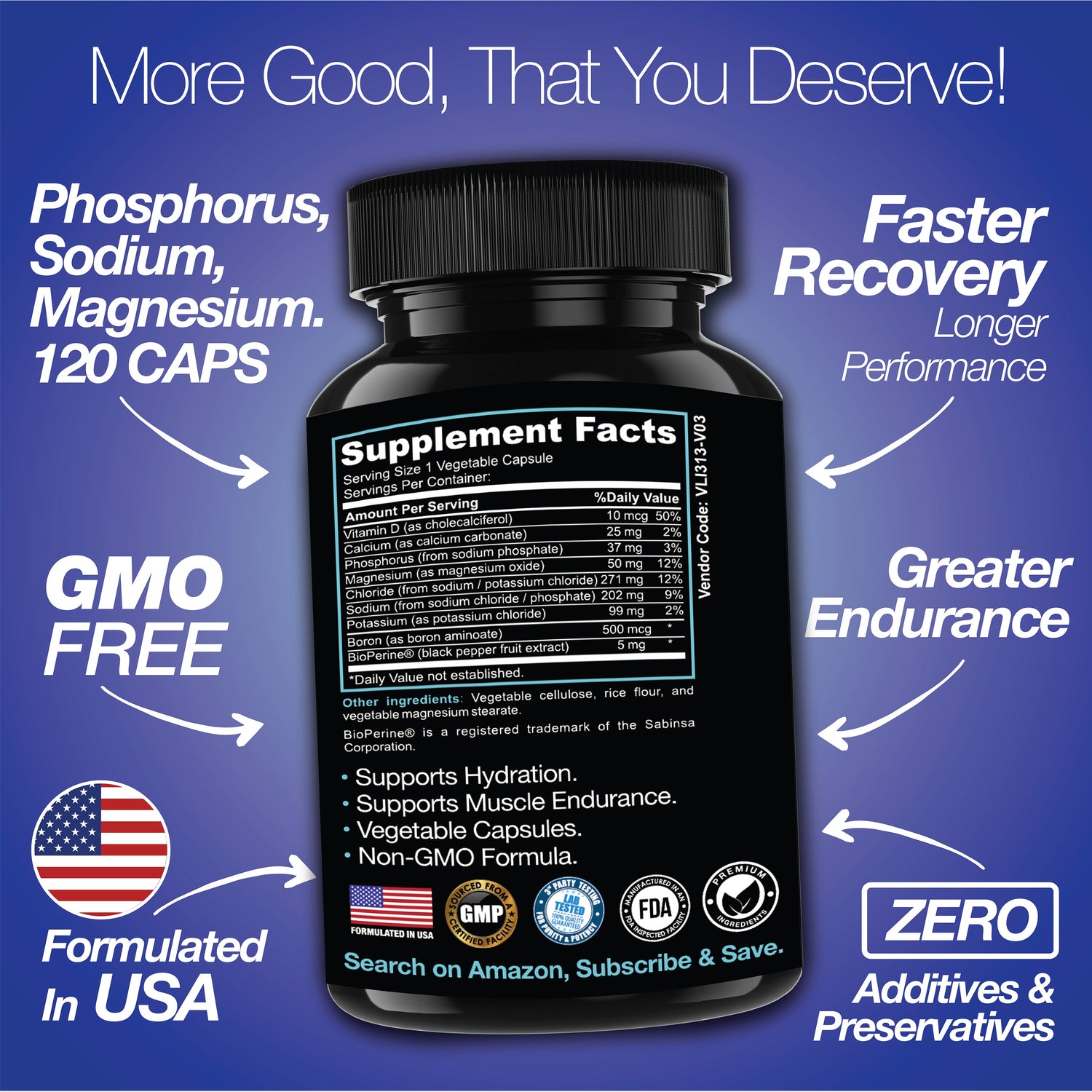 Rapid Rehydr8 Electrolyte Supplements 100 Capsules – Aid in The Prevention of Cramping and Supports Muscle Endurance and Recovery by Saint Mingiano - Supplements &amp; Wellness Dedicated to Holistic Health