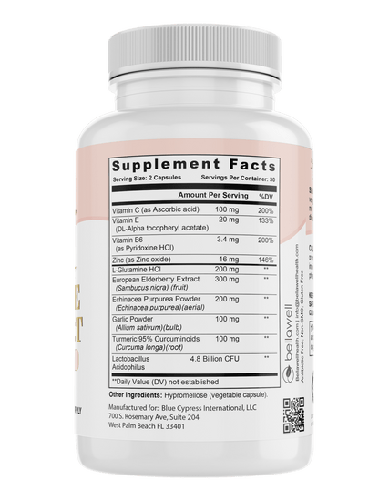 Emergency Immune Support – Daily Wellness with Probiotics by Bellawell by Bellawell Health