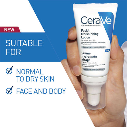 Cerave PM Facial Moisturising Lotion for Normal to Dry Skin by Dista