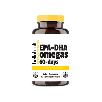 Super Omega-3 EPA/DHA Fish Oil 60 Softgels by hellohealth