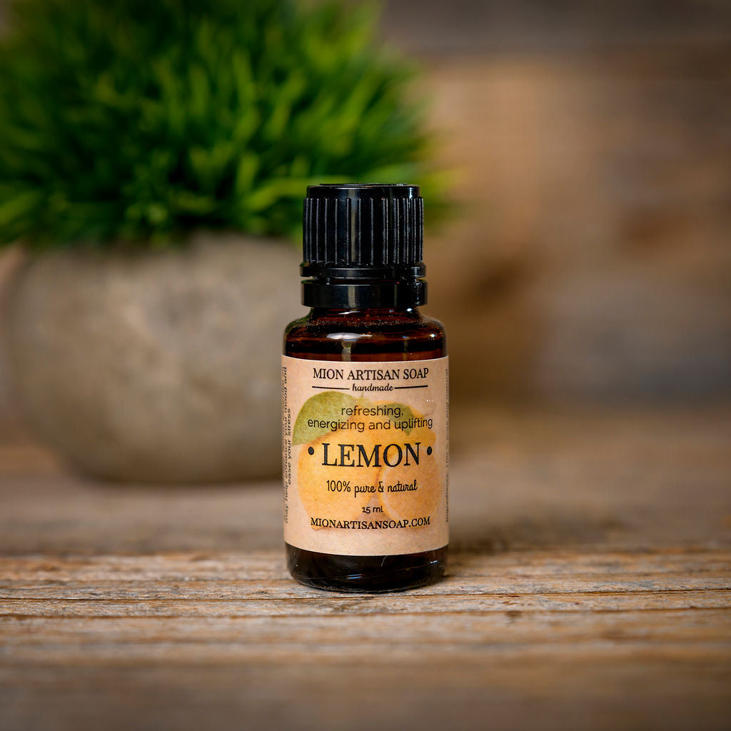 Lemon Essential Oil | Uplifting, Immune Support by MION Artisan Soap Co.