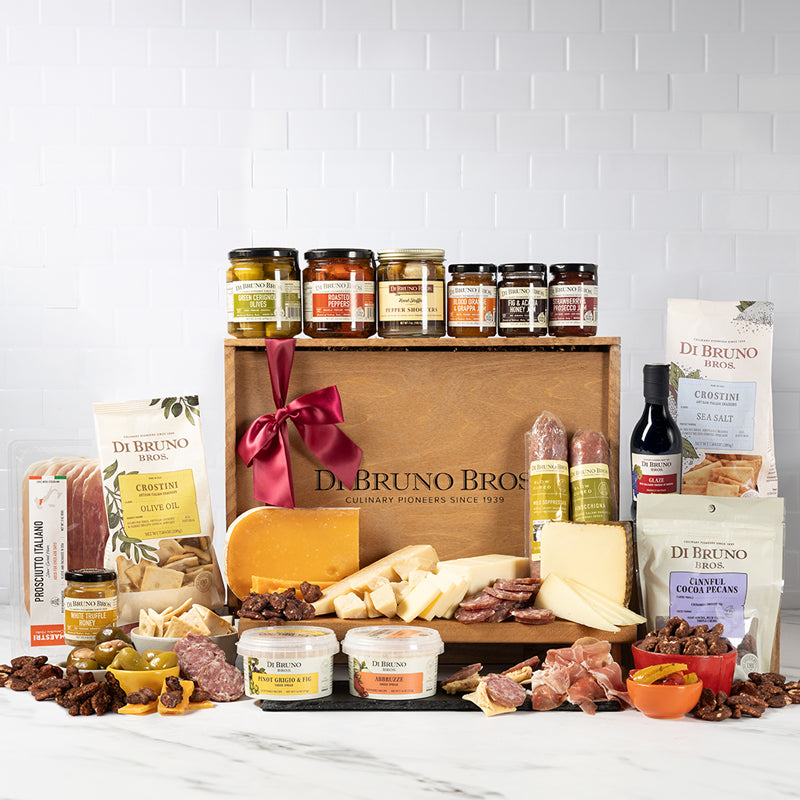 Extravaganza Cheese &amp; Charcuterie Gourmet Gift Crate by Di Bruno Bros.