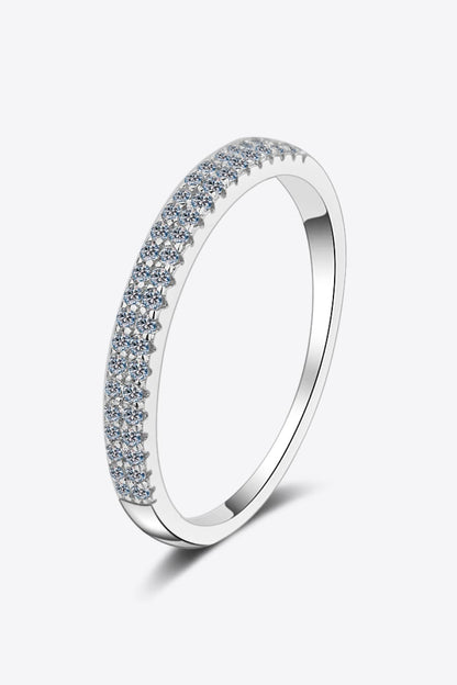 Sparkala™ Half-Eternity Ring (Rhodium Over Pure Sterling Silver) by Sparkala