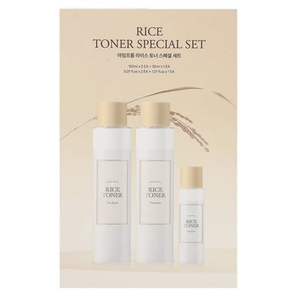 Rice Toner Special Set, 3 Pieces by Korean Skin Care