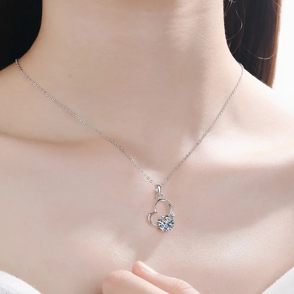 2 Carat Sparkala™ Heart 925 Sterling Silver Necklace by Sparkala