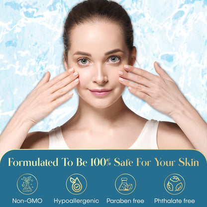 Hyaluronic Acid &amp; Collagen Wrinkle Reducing Serum - Deep Hydration, Plumps &amp; Smooths Skin - Dermatologist Tested, Clean Beauty, Korean Skin Care - 1.69 FL.OZ. by Korean Skin Care