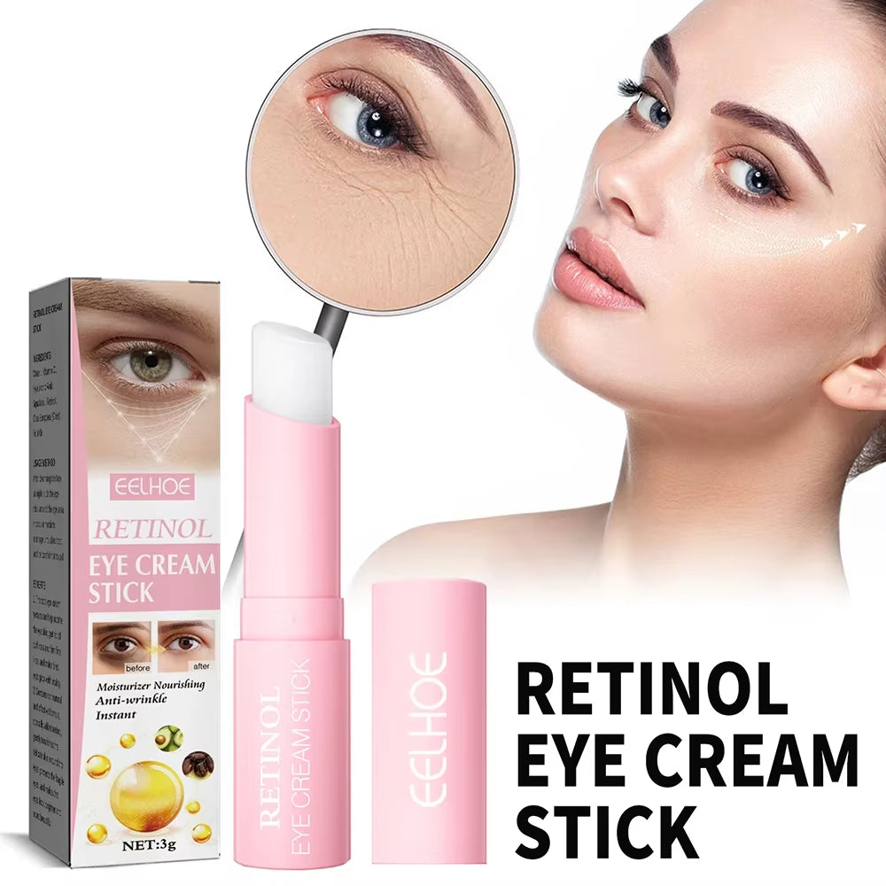 Retinol Eye Cream Instant Remove Eye Wrinkles Eye Dark Circles Bags Remover Moisturising Stick Beauty Health Korean Cosmetics by Korean Skin Care
