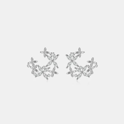 925 Sterling Silver Sparkala™ Lucky Clover Earrings by Sparkala