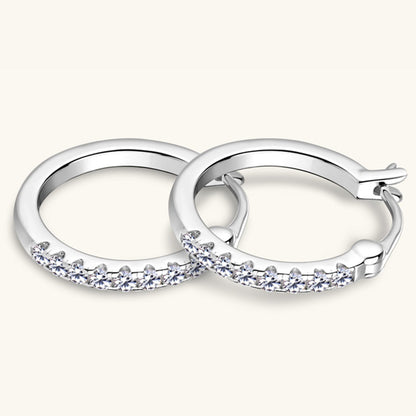 Pure Sterling Silver Sparkala™ Huggie Earrings by Sparkala