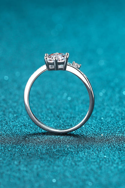 1 Carat Brilliant Round Cut Sparkala™ 925 Sterling Silver Bypass Ring by Sparkala