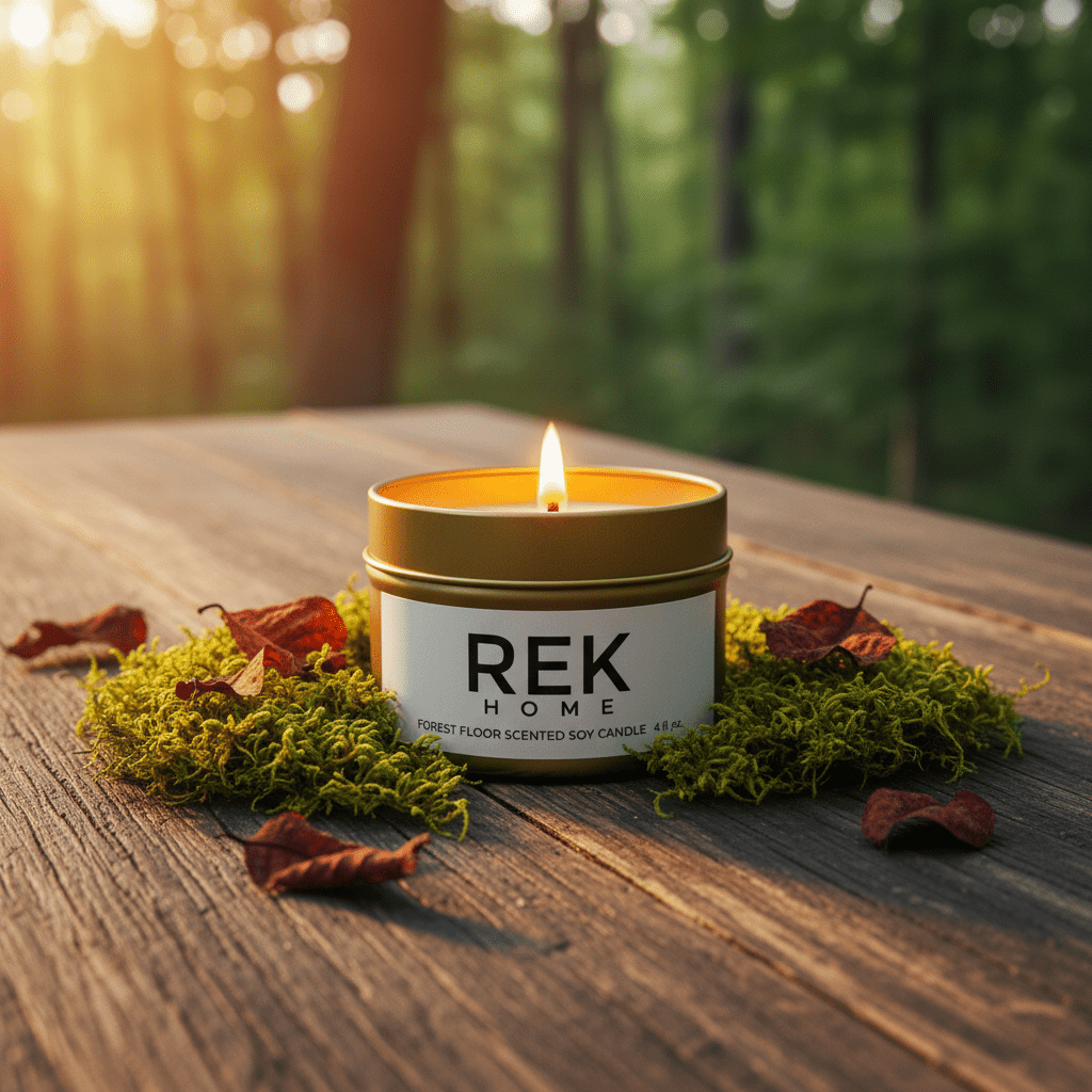 Forest Floor Soy Candle by REK Cosmetics