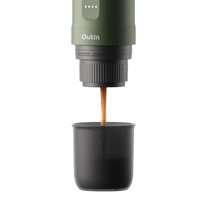 Nano Portable Espresso Machine (Forest Green) by OutIn