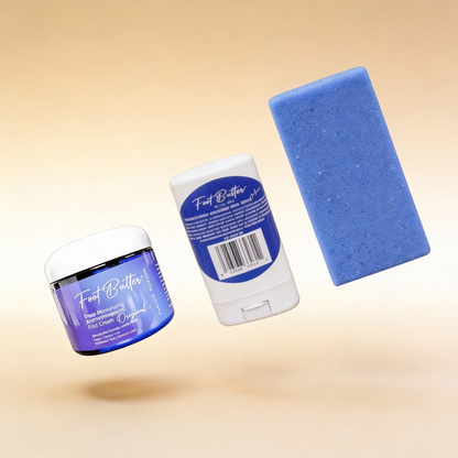Foot Butter Travel Set – Mini Moisturizers &amp; Pumice Scrub by Foot Butter by Dr Ron