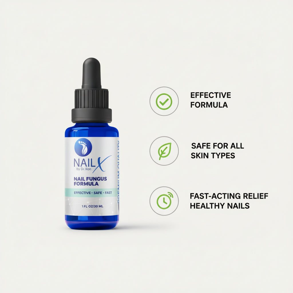 NailX Topical Nail Solution – Repair for Discolored, Damaged &amp; Fungal-Prone Nails by Foot Butter by Dr Ron