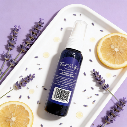 Lavender Cooling &amp; Deodorizing Foot Spray – 2 oz Freshness &amp; Odor Control by Foot Butter by Dr Ron