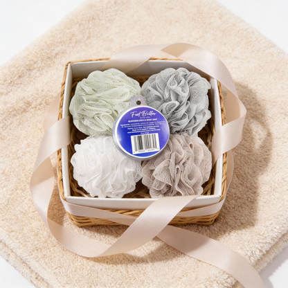 Lavender Bath Bundle – Moisturizing Glycerin Soaps &amp; Shower Loofah Set by Foot Butter by Dr Ron
