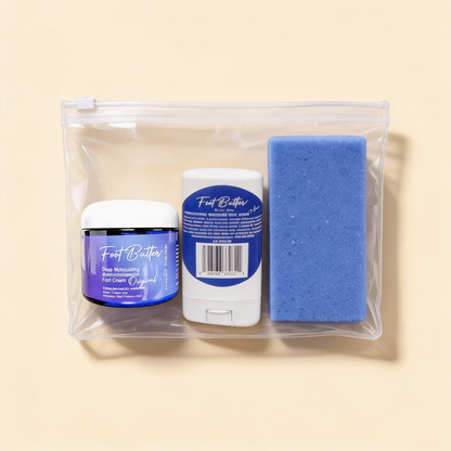 Foot Butter Travel Set – Mini Moisturizers &amp; Pumice Scrub by Foot Butter by Dr Ron