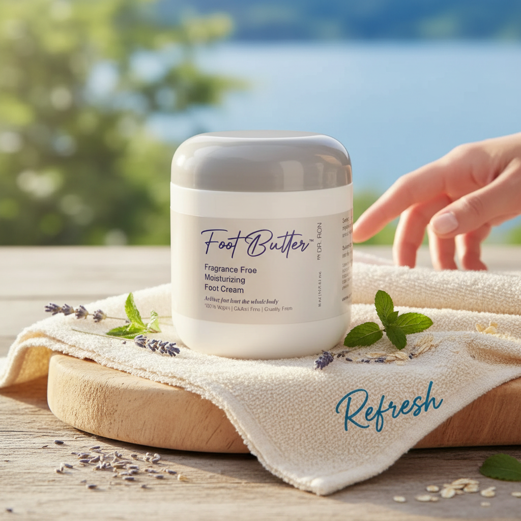 Fragrance-Free Foot Butter Massage Cream – Deep Moisture for Dry, Sensitive Feet by Foot Butter by Dr Ron