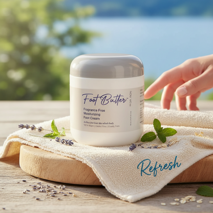 Fragrance-Free Foot Butter Massage Cream – Deep Moisture for Dry, Sensitive Feet by Foot Butter by Dr Ron