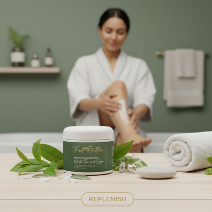 White Tea &amp; Sage Moisturizing Body Butter – Hydrating, Nourishing, Ultra-Soft Skin Cream by Foot Butter by Dr Ron