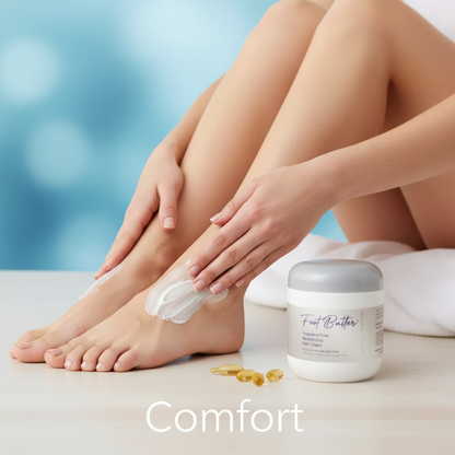 Fragrance-Free Foot Butter Massage Cream – Deep Moisture for Dry, Sensitive Feet by Foot Butter by Dr Ron