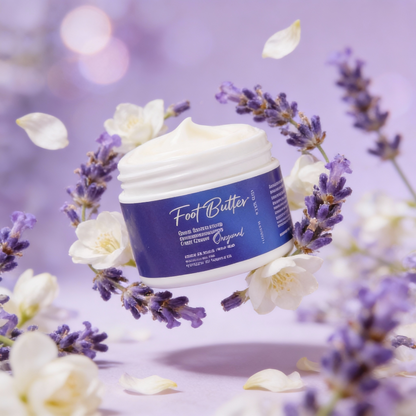 Lavender Jasmine Foot Butter Cream 1 oz – Travel Size Deep Moisture by Foot Butter by Dr Ron