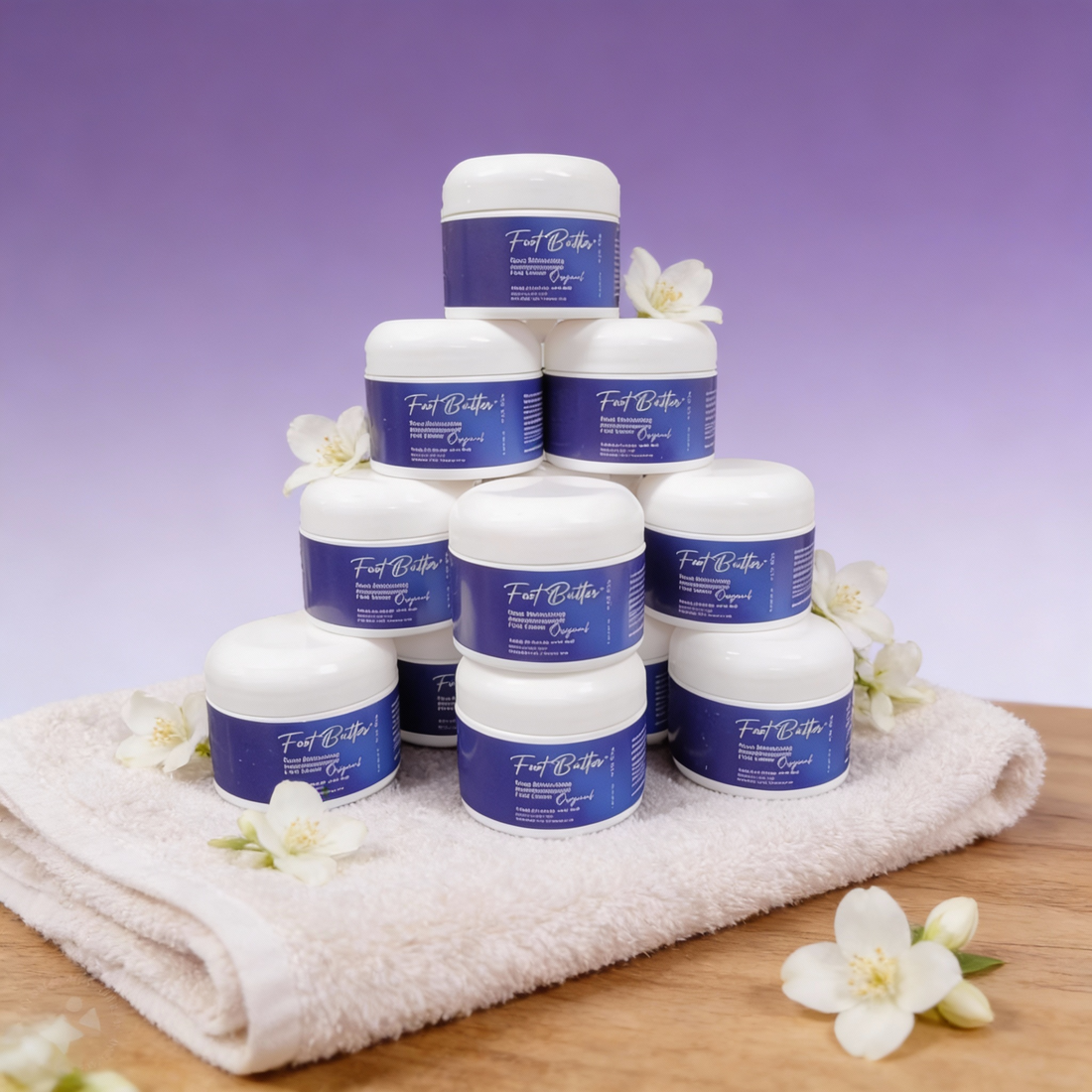 Lavender Jasmine Foot Butter Cream 1 oz – Travel Size Deep Moisture by Foot Butter by Dr Ron