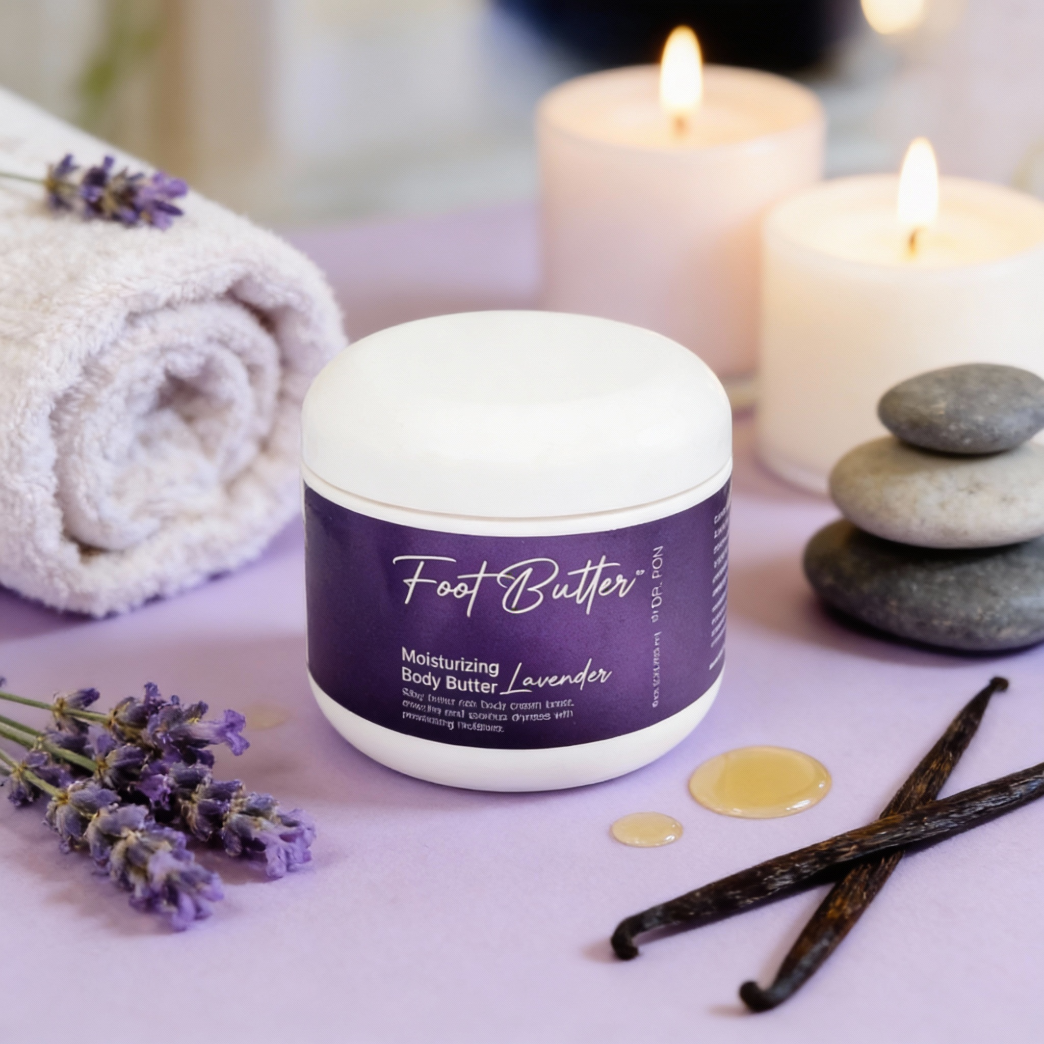 Lavender Moisturizing Body Butter – Deep Hydration for Dry Skin &amp; Tired Feet by Foot Butter by Dr Ron