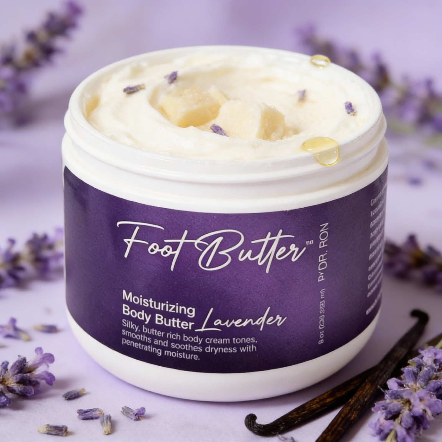 Lavender Moisturizing Body Butter – Deep Hydration for Dry Skin &amp; Tired Feet by Foot Butter by Dr Ron