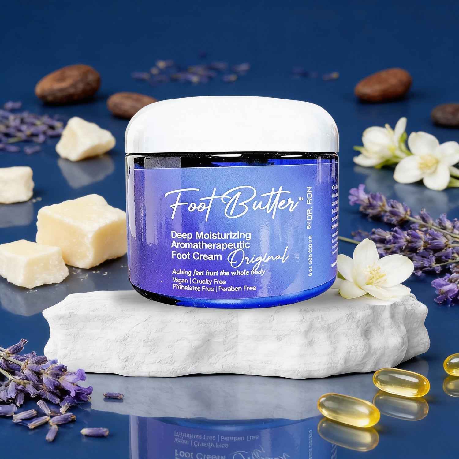 Lavender &amp; Jasmine Foot Butter – Deep Moisturizing Foot Cream for Dry, Tired Feet by Foot Butter by Dr Ron
