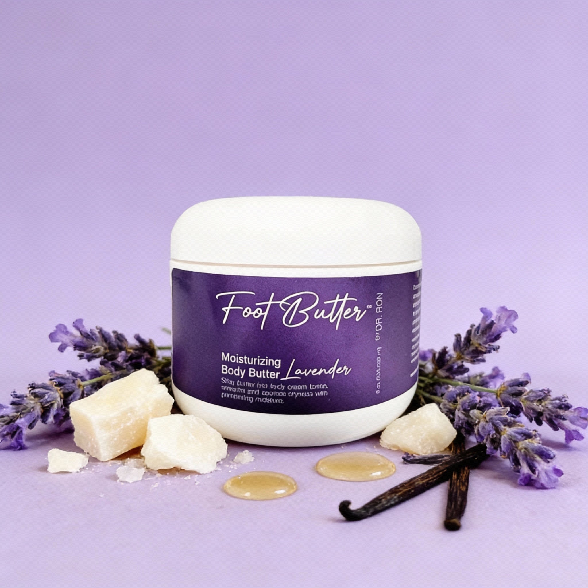 Lavender Moisturizing Body Butter – Deep Hydration for Dry Skin &amp; Tired Feet by Foot Butter by Dr Ron