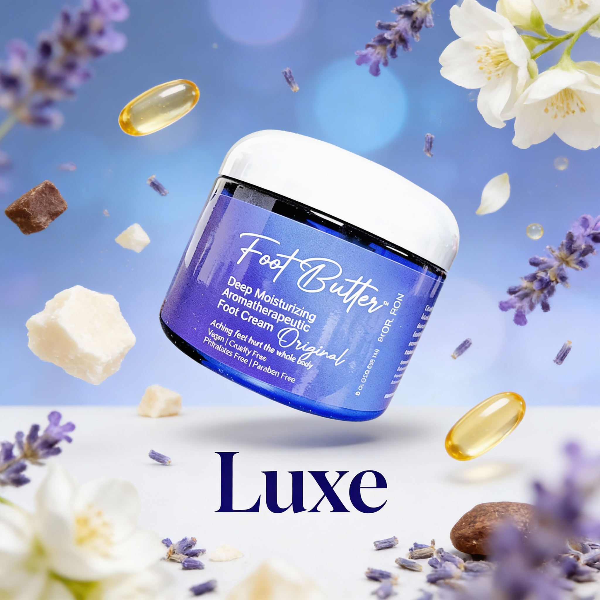Lavender &amp; Jasmine Foot Butter – Deep Moisturizing Foot Cream for Dry, Tired Feet by Foot Butter by Dr Ron