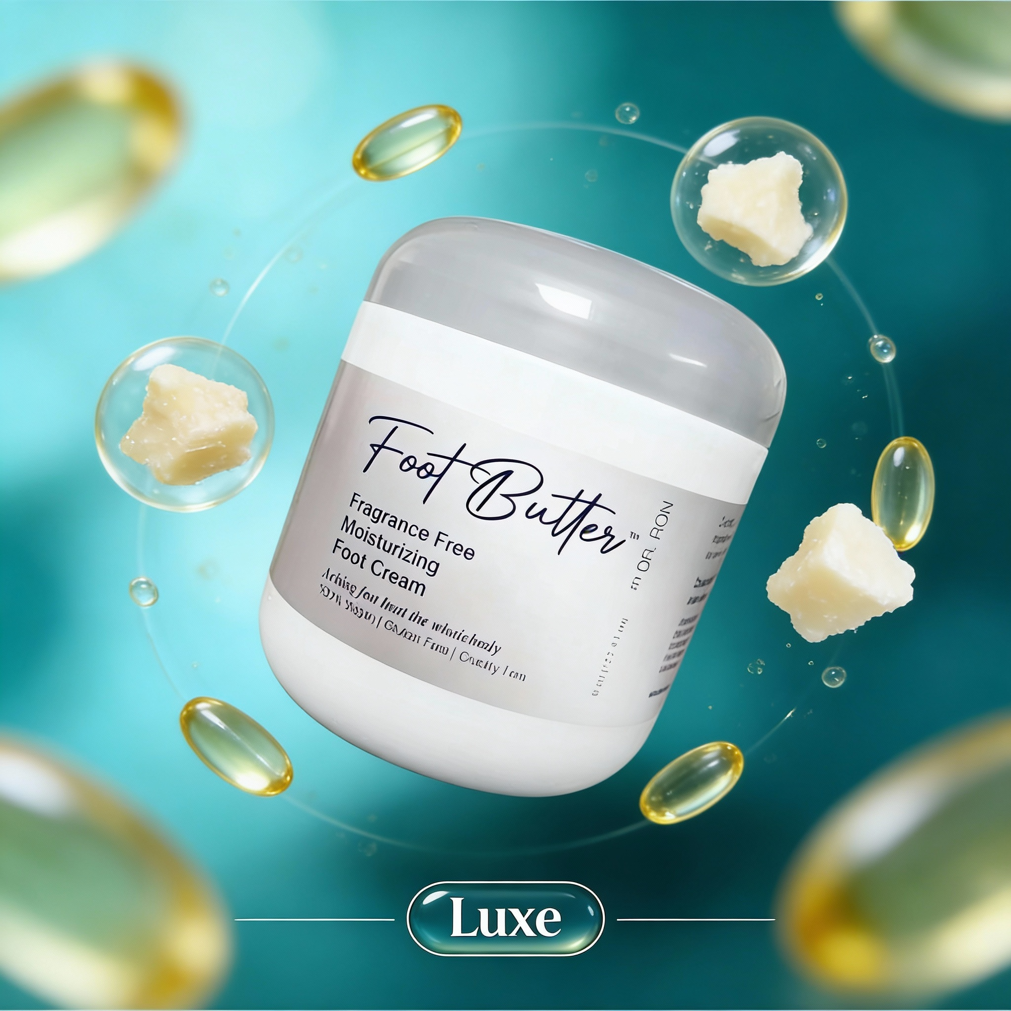 Fragrance-Free Foot Butter Massage Cream – Deep Moisture for Dry, Sensitive Feet by Foot Butter by Dr Ron