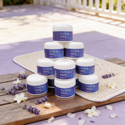 Lavender Jasmine Foot Butter Cream 1 oz – Travel Size Deep Moisture by Foot Butter by Dr Ron