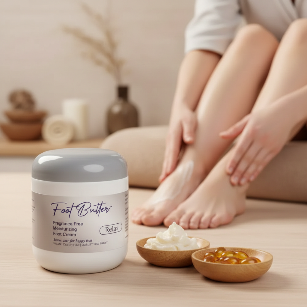 Fragrance-Free Foot Butter Massage Cream – Deep Moisture for Dry, Sensitive Feet by Foot Butter by Dr Ron
