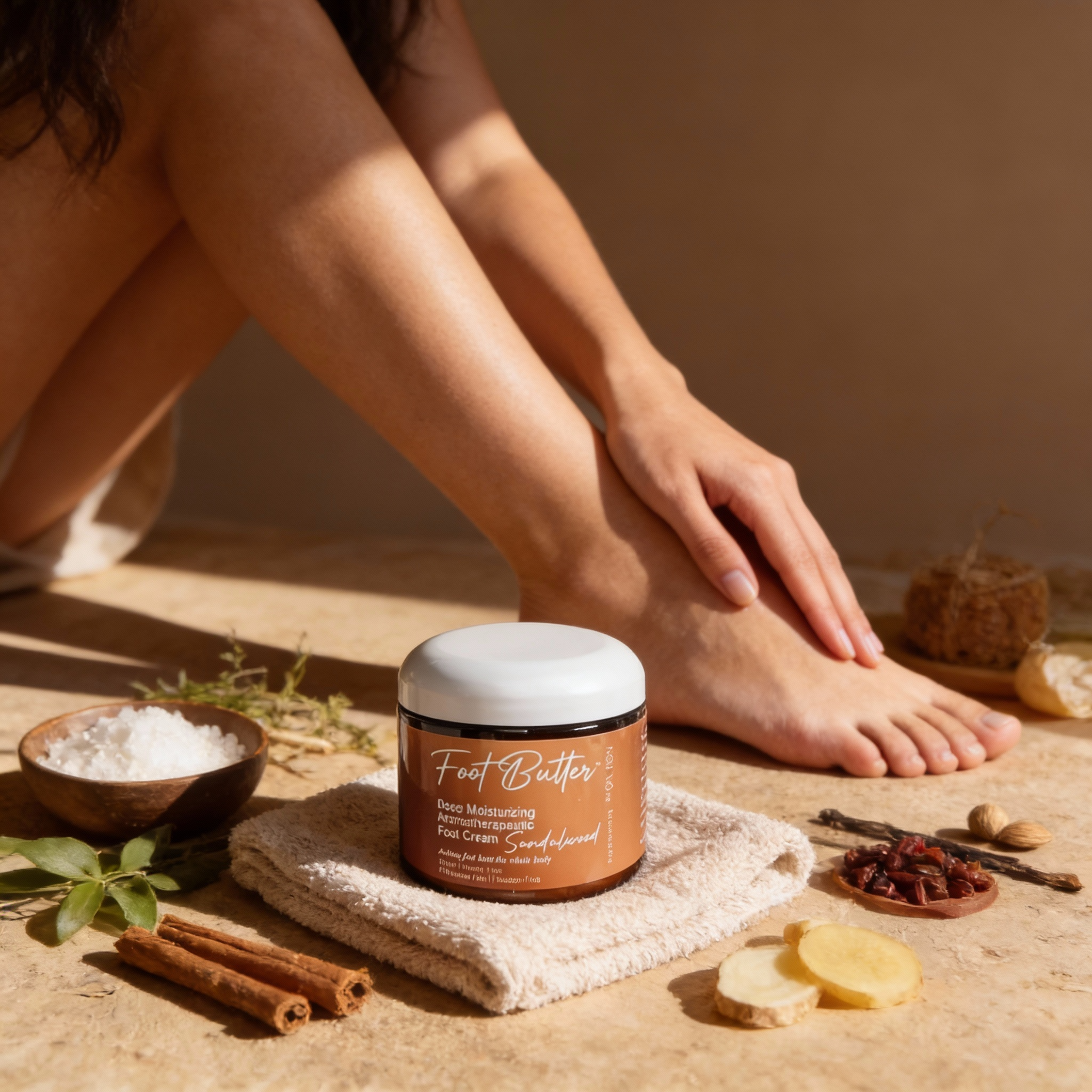 Sandalwood Foot Butter – Deep Moisturizing Foot Cream for Dry, Rough Skin by Foot Butter by Dr Ron