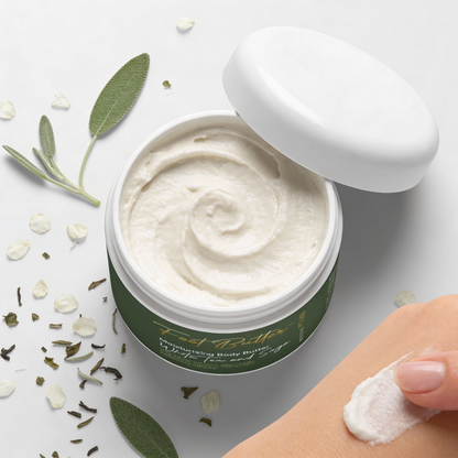 White Tea &amp; Sage Moisturizing Body Butter – Hydrating, Nourishing, Ultra-Soft Skin Cream by Foot Butter by Dr Ron